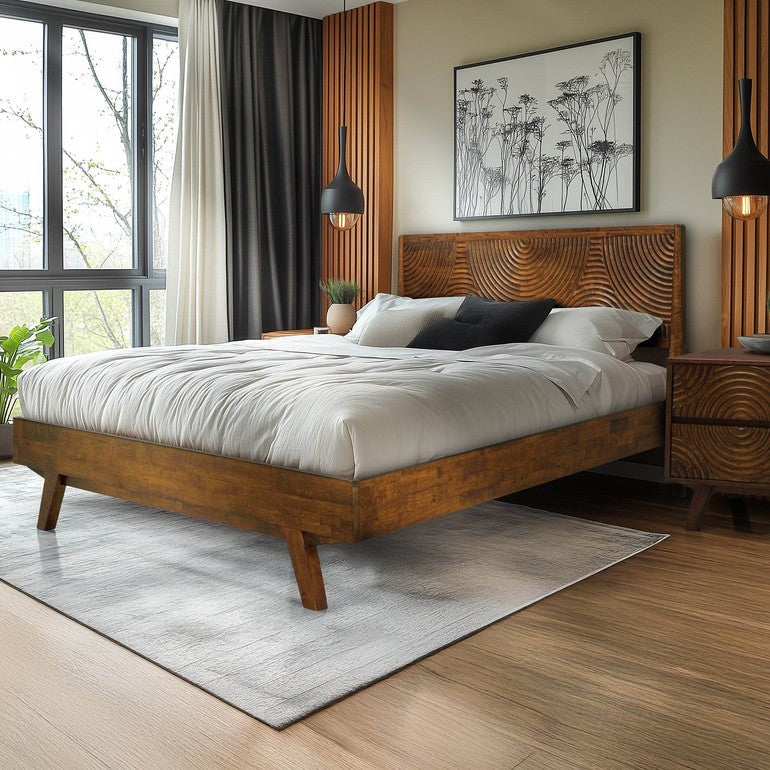 Slother Harmony Platform Bed Frame with Headboard