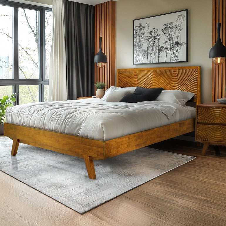 Slother Harmony Platform Bed Frame with Headboard