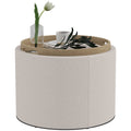 Coffe table style ottoman with storage