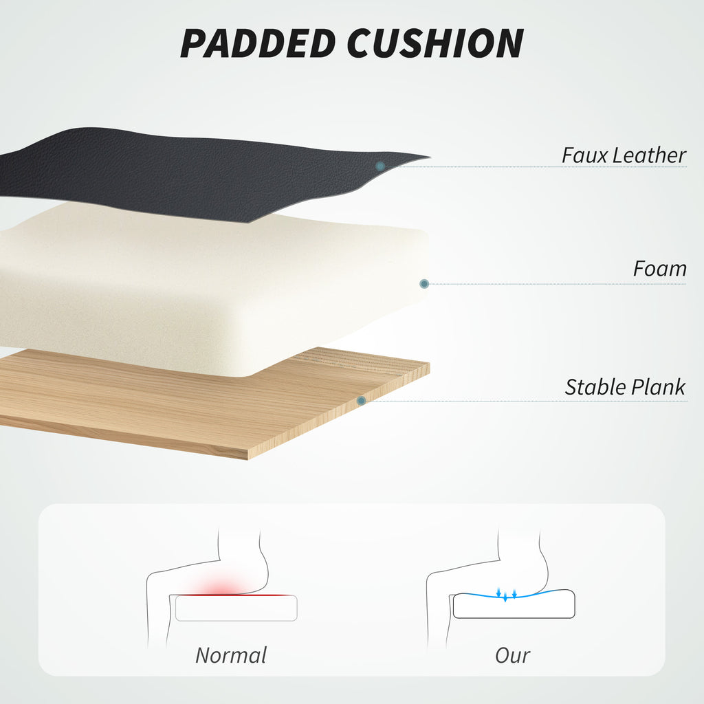 Alexis Executive Office Chair, Pet-Friendly Leather Ergonomic Desk Chair with Footrest, Swivel Recliner, Black