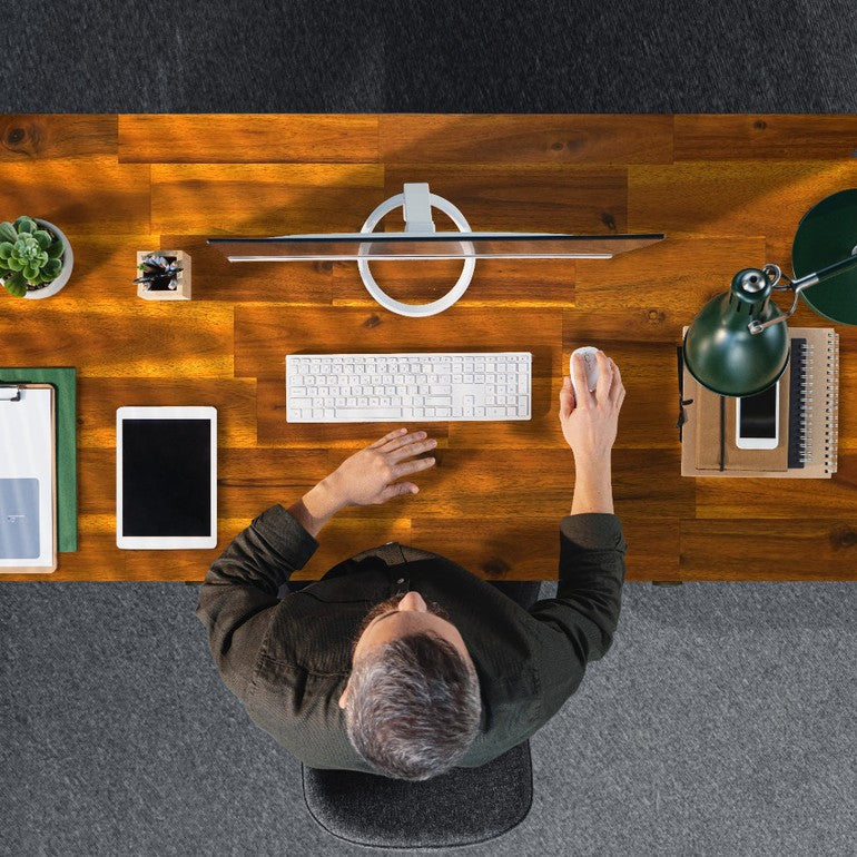 Slother Lagom 48" Solid Wood Work Desk with Drawers