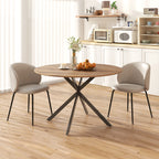  Industrial Dining Table with Steel Legs for Dining Room