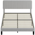 Riley Queen Size Bed Frame with Adjustable Upholstered Headboard 