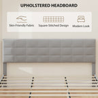  Bed Frame with Upholstered Headboard