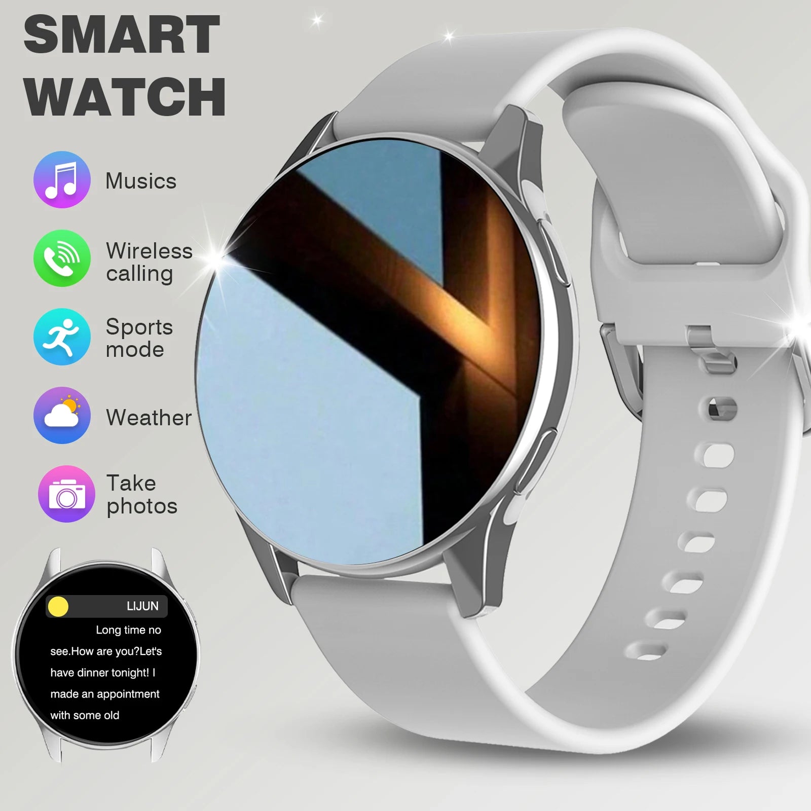 Smart Watch with Wireless Calling & Multi‑Sport Tracking – For Everyday Performance