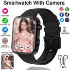Elegant Waterproof Smart Watch with Camera, Video, Fitness & BT Calling