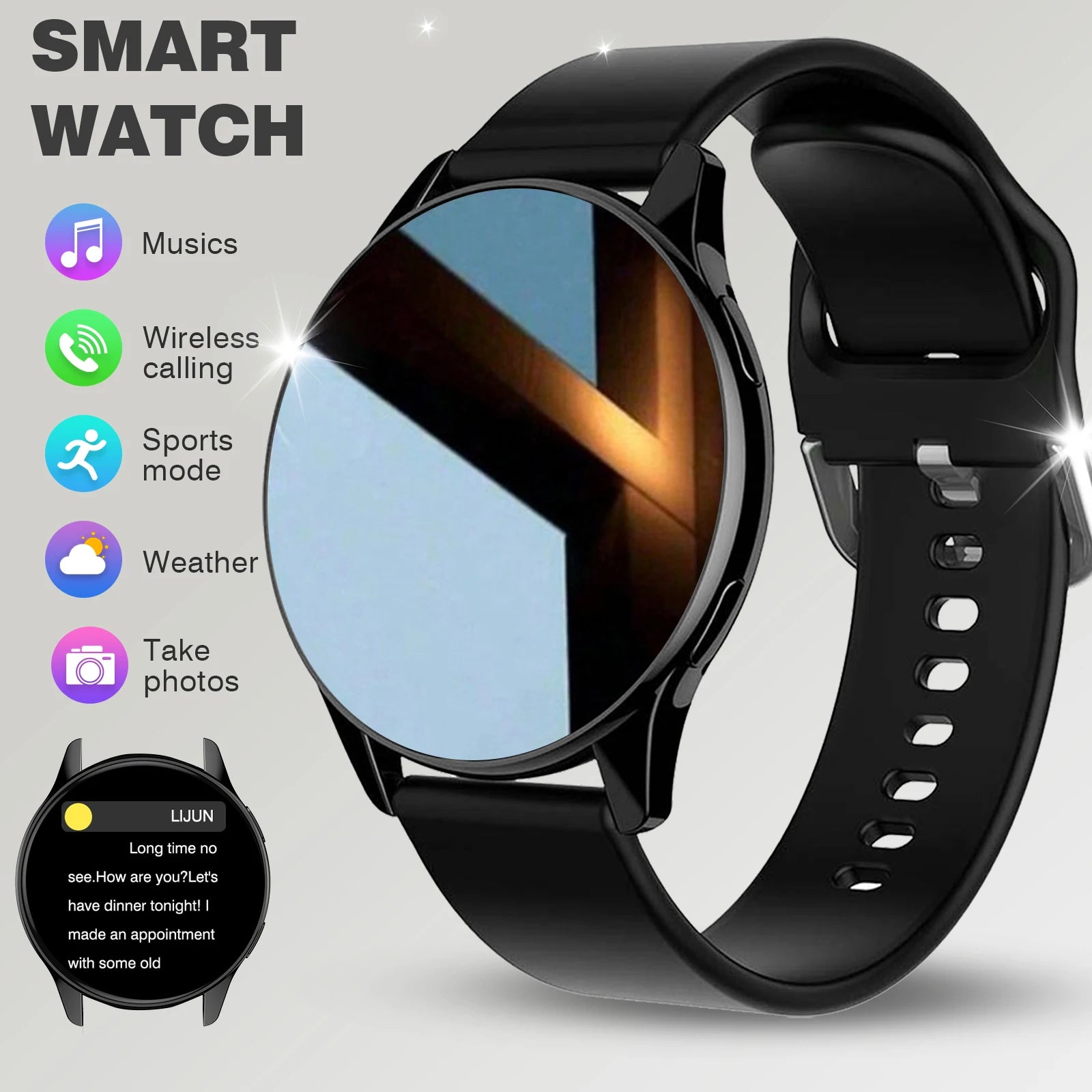 Smart Watch with Wireless Calling & Multi‑Sport Tracking – For Everyday Performance