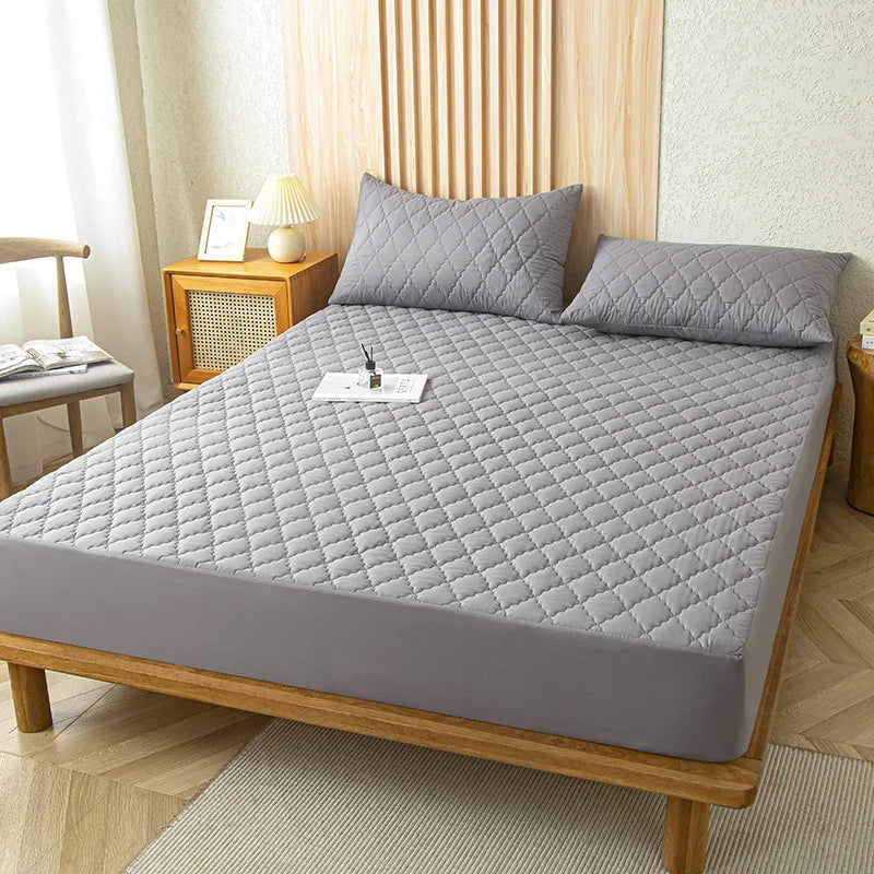 Premium Waterproof Mattress Protector-Quality Fitted Sheet Mattress Cover-(2 Colour Options)