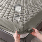 Premium Waterproof Mattress Protector-Quality Fitted Sheet Mattress Cover-(2 Colour Options)