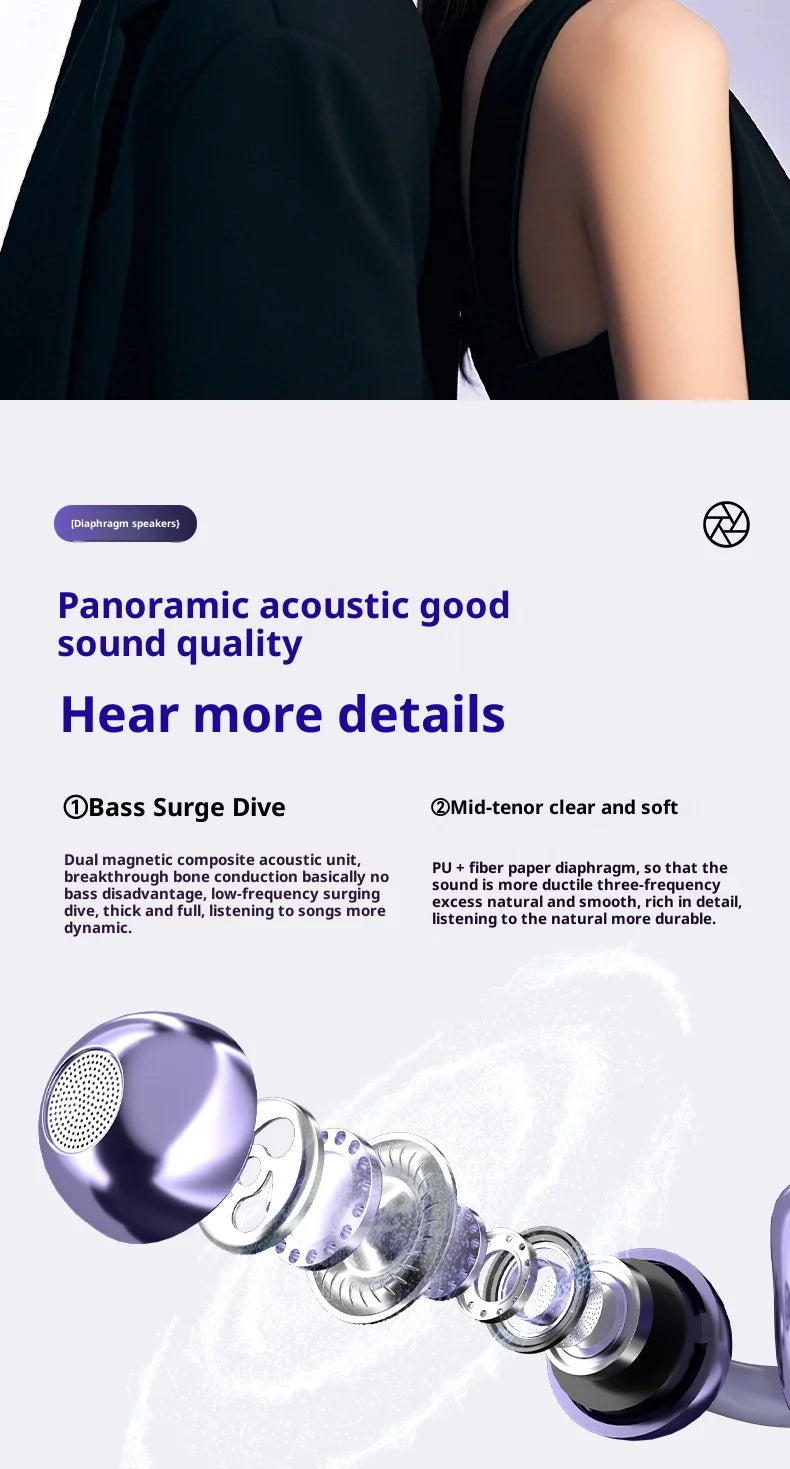 Original SONY OWS Ear Clip Wireless Bluetooth Headphones