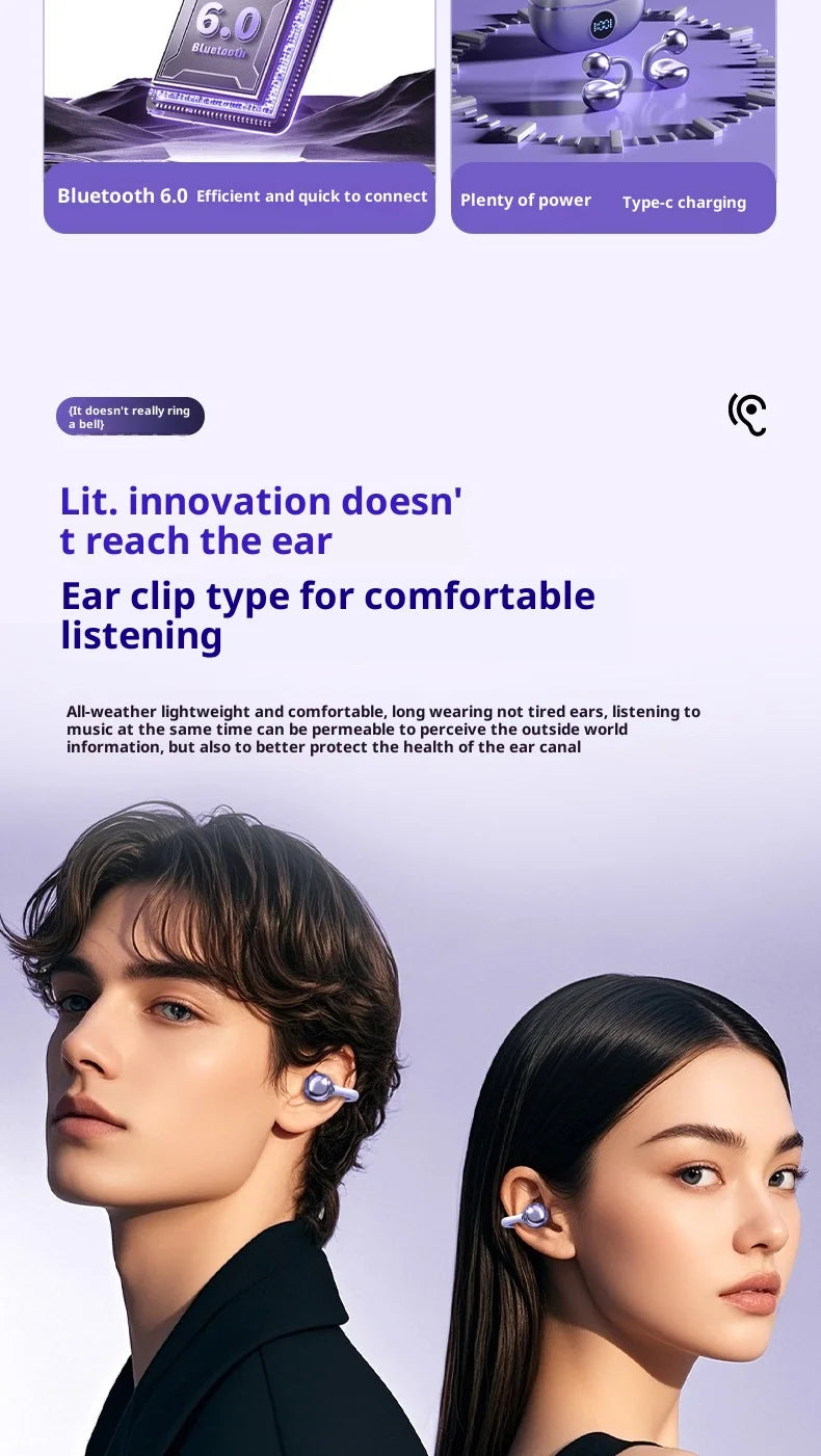 Original SONY OWS Ear Clip Wireless Bluetooth Headphones