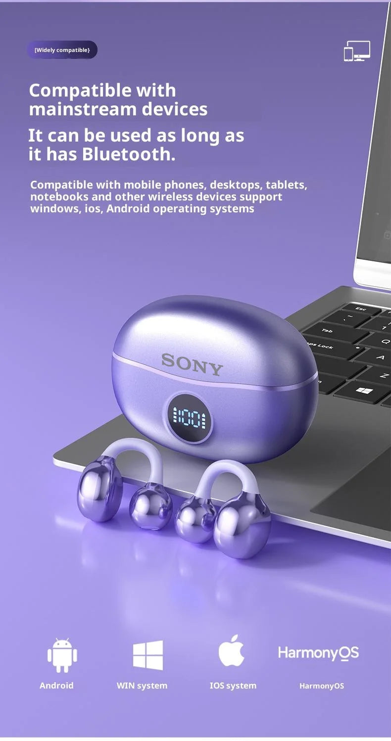Original SONY OWS Ear Clip Wireless Bluetooth Headphones