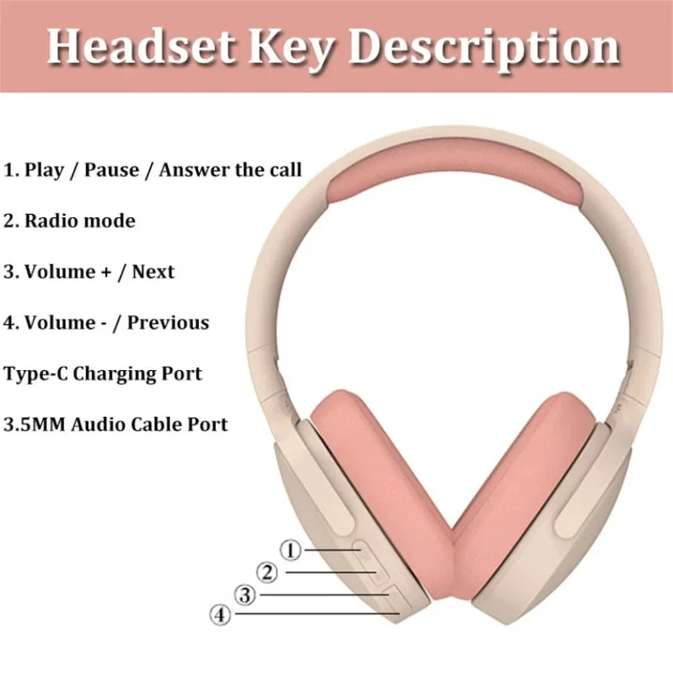 TH30 Foldable Wireless Bluetooth Headphones-Classy Colour Options