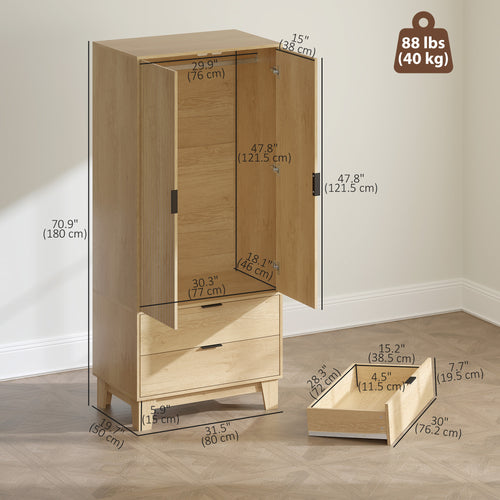 Alexis Modern Wardrobe Closet