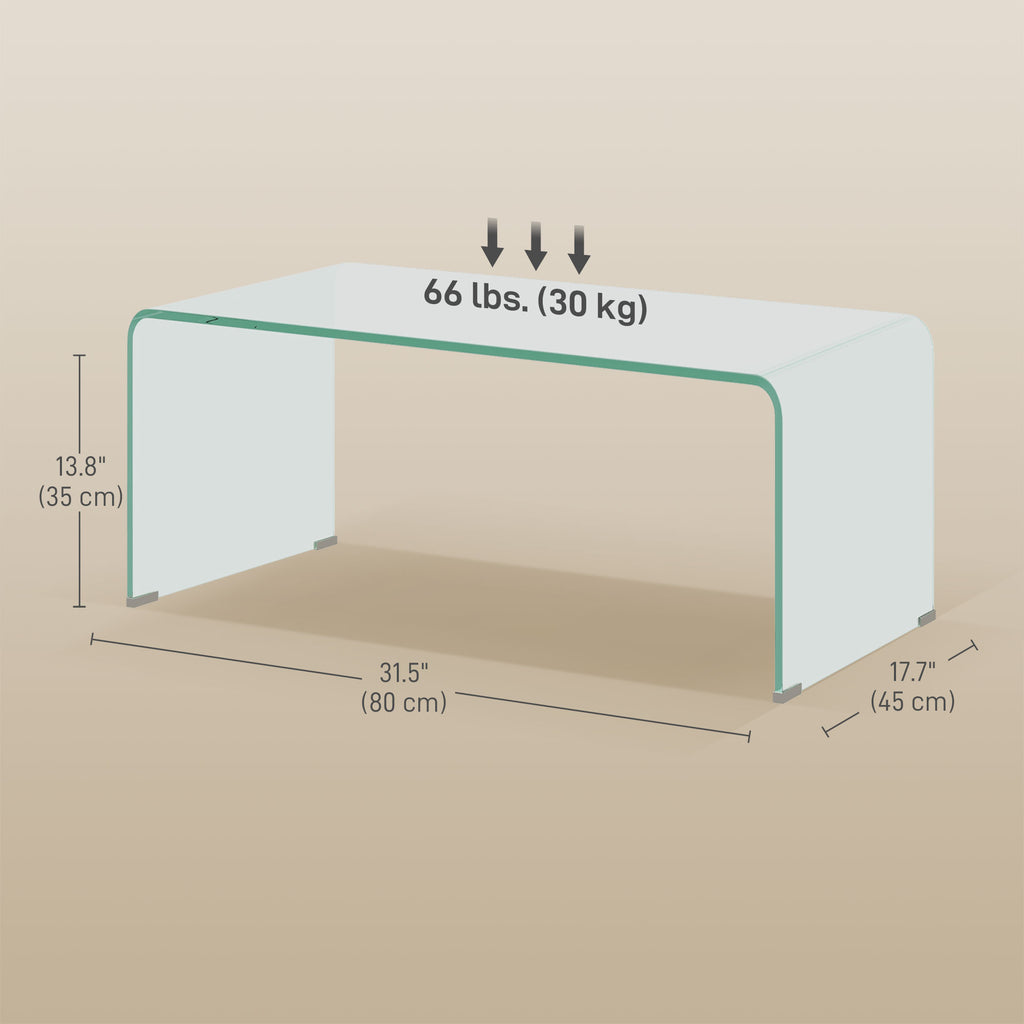 Sage Glass Coffee Table