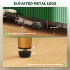 Ellis Modern Kitchen Storage Cabinet, Sideboard Buffet Cabinet w/ 3 Drawers and Adjustable Shelves for Kitchen Hallway, Green