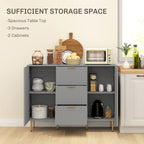 3 Drawers and Adjustable Shelves for Kitchen Hallway