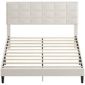 Harper Queen Size Bed Frame with Upholstered Headboard