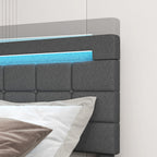 Austin Upholstered LED Bed Frame with Headboard and 4 Drawers-Full Size