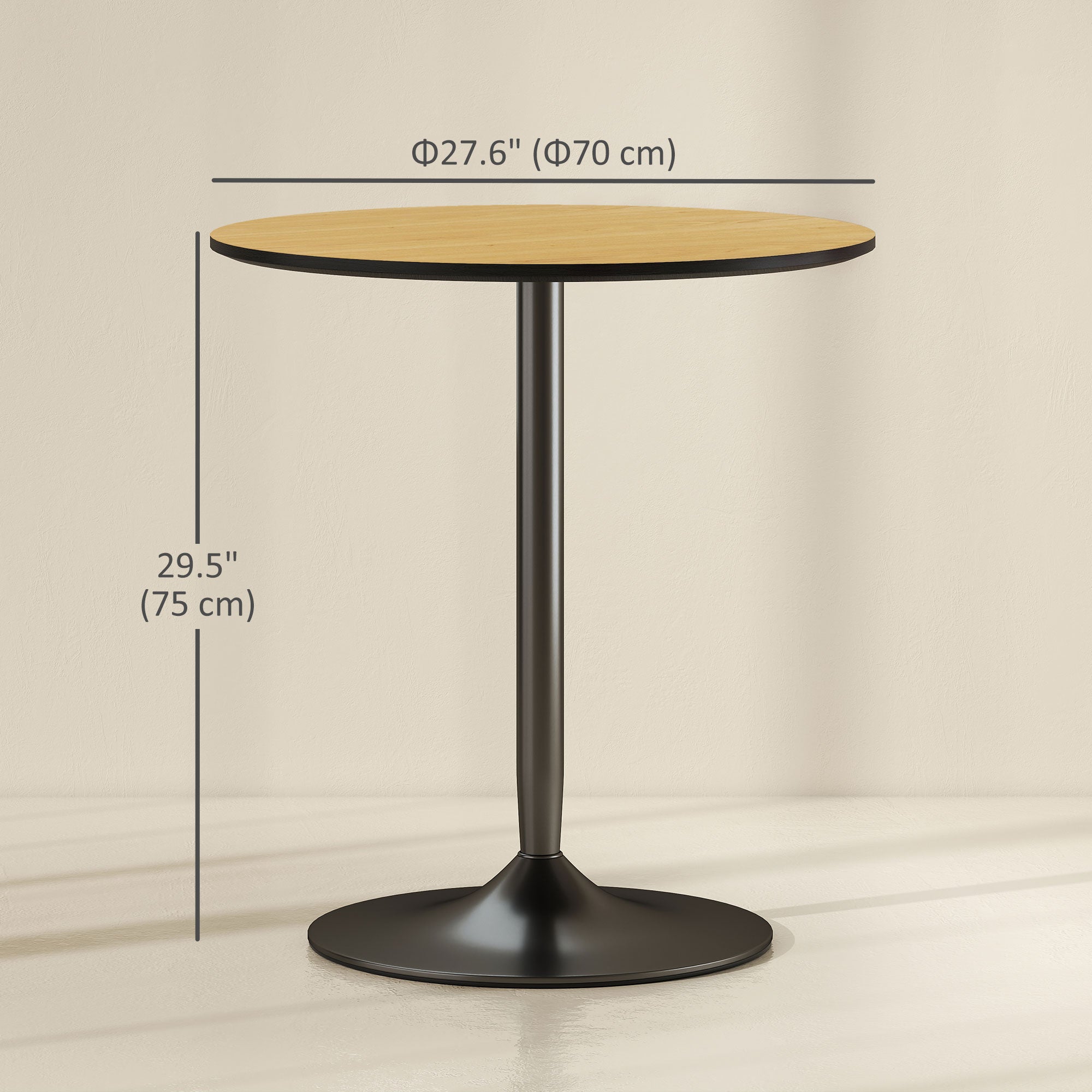  Modern Small Dining Table with Wood Veneer