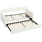 Expandable Twin trundle bed frame for kids 