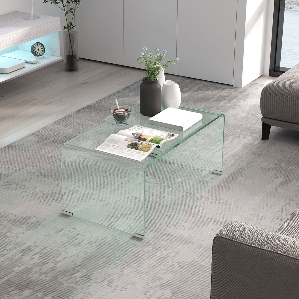 Sage Glass Coffee Table