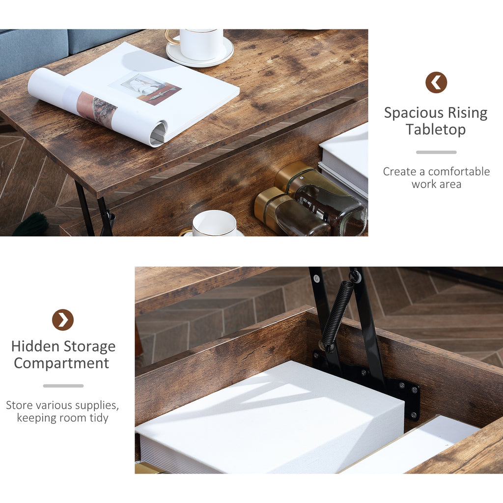  Center Table for Living Room Rustic Brown