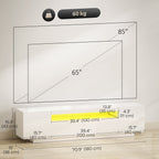 Greer Entertainment Center with RGB LED Lights