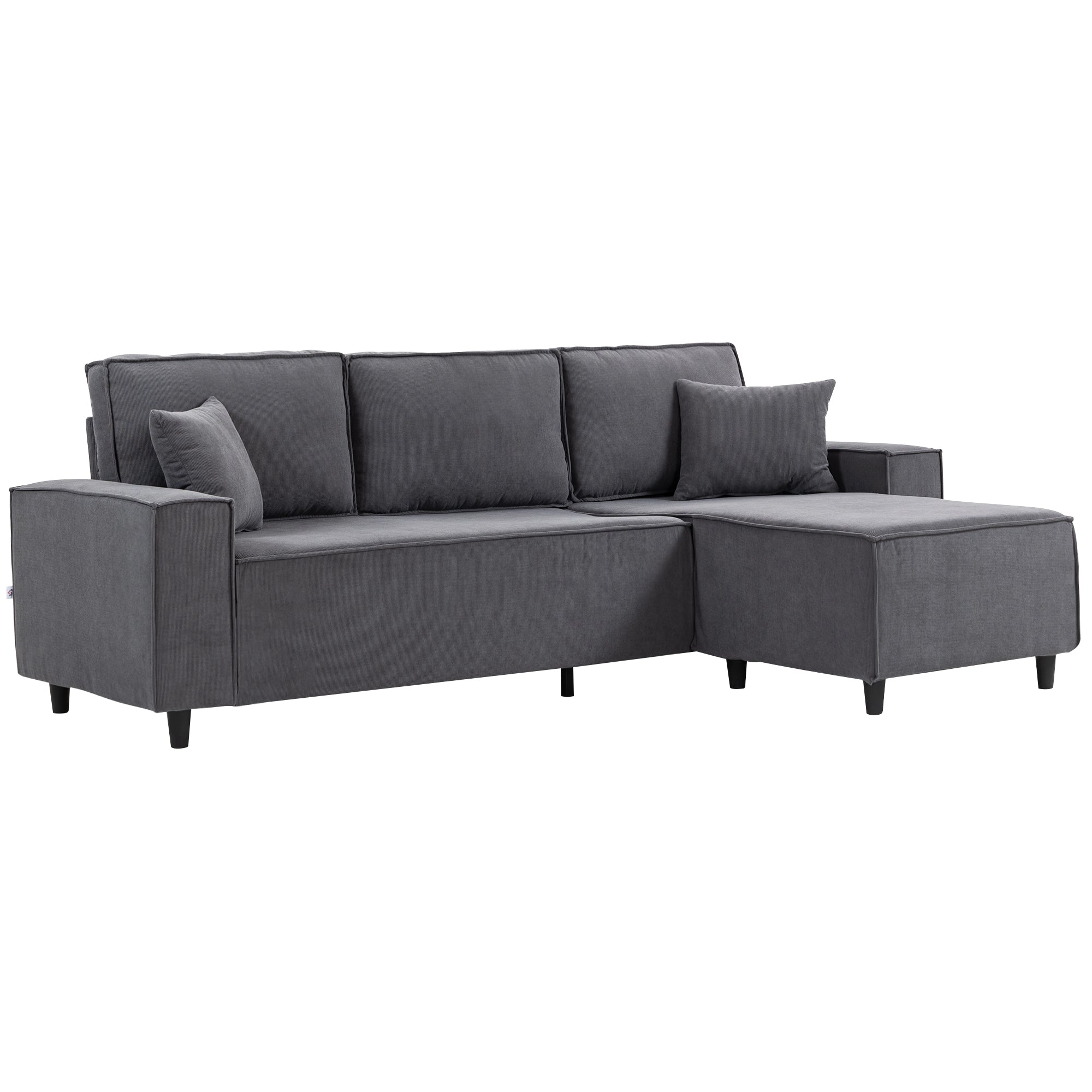 Ronny reversible sectional grey