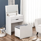 Alice Vanity Set with Flip Top Mirror