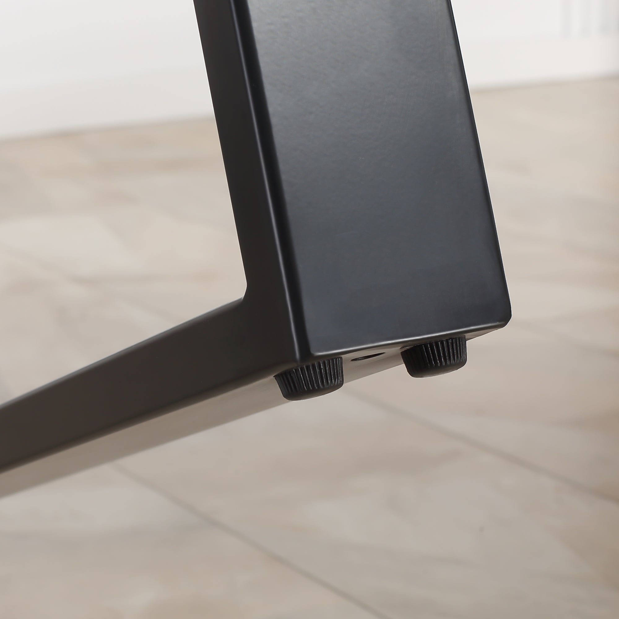Wave-edged Tabletop and Steel Legs