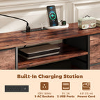  Industrial TV Console with Charging Station