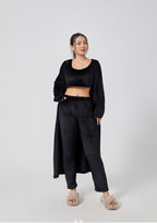 Cozy 3‑Piece Pajama Lounge Set – Soft, Fluffy & Stylish Winter Loungewear for Women