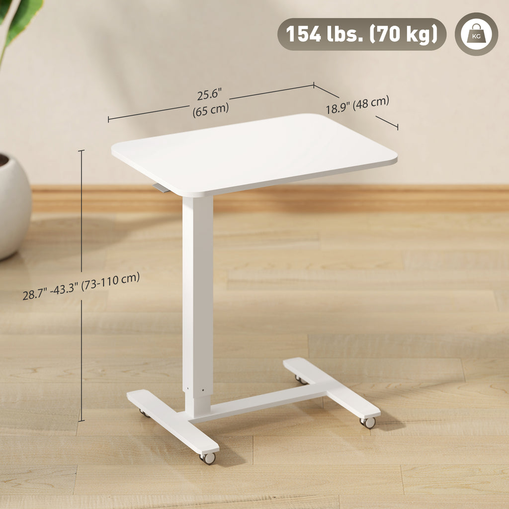 Mobile Stand Up Desk with Wheels