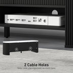 Colby TV Stand Modern TV Table with Marble-Effect Top