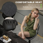 Carter Modern Adjustable and Swivel Seat Counter/Bar Height Stools-Set of 2-Black