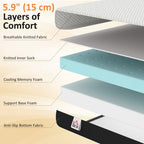 Remy 6-Inches Luxury-Firm Memory Foam Mattress in a Box-Available in 2 Sizes