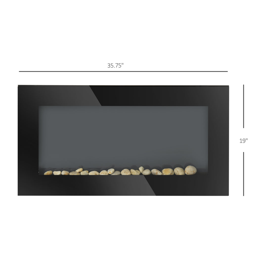 wall-mounted electric fireplace