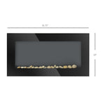 wall-mounted electric fireplace