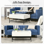  Coffee Table with Hidden Storage Compartment Lift Tabletop