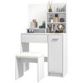 Elise Vanity Set with Mirror and Stool