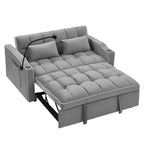 Belmont 55.51 Inch Versatile Foldable Sofa Bed In 3 Lengths, Modern Sofa Sofa