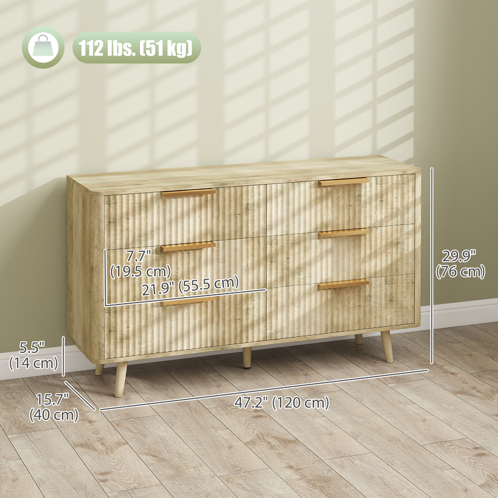 Dakota Fluted Chest of Drawers