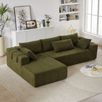 Antoni 108" Modern Modular L‑Shaped Sectional Sofa with Reversible Chaise – Chenille Upholstery