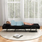 Jade 6‑Position Convertible Sleeper Chair – Black | 4‑in‑1 Folding Sofa Bed for Small Spaces