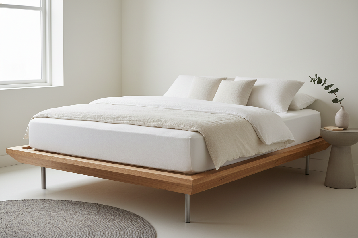 create a lifted lifestyle base with mattress on it