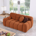 LuneluX_Home – 65" Bouclé Marshmallow Sofa | U.S. Comfort Edition