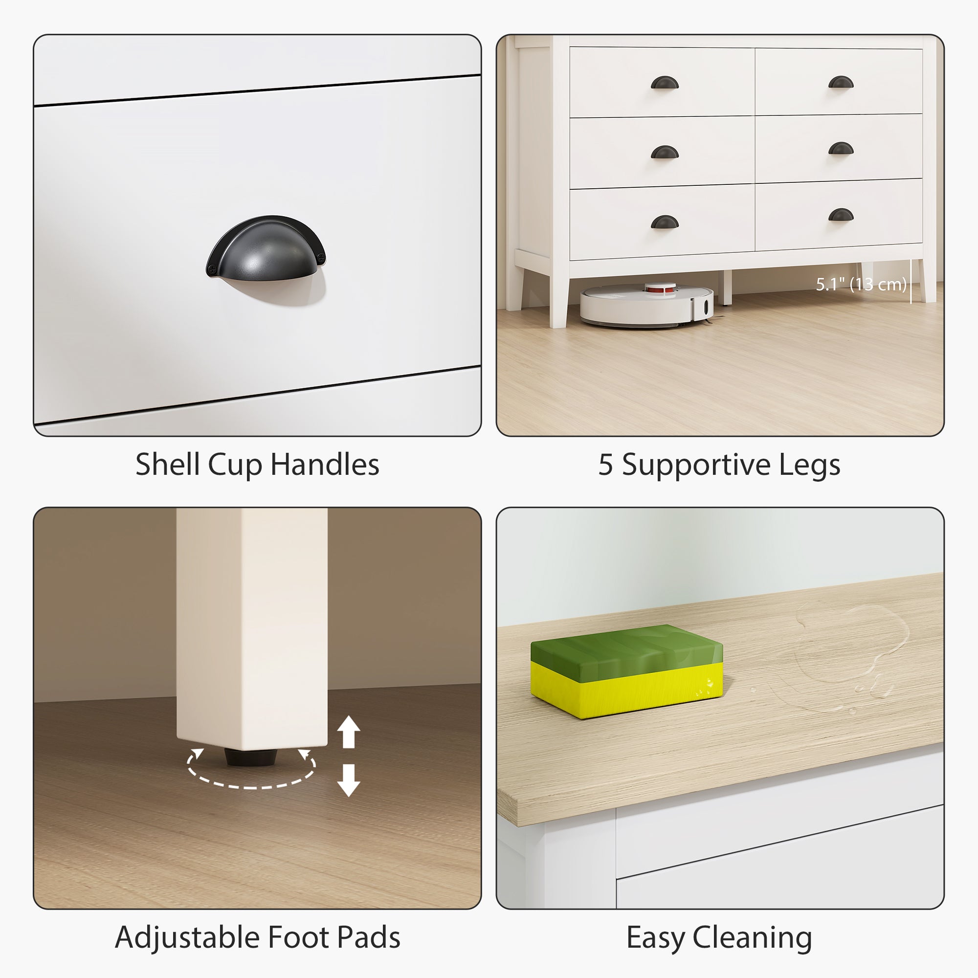 Atlas Dresser with Quiet Slides