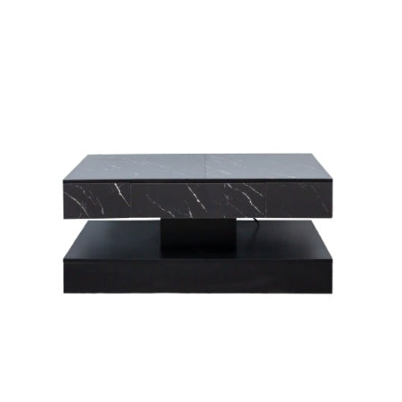 Cole 16.93" High LED Coffee Table – Modern RGB Living Room Centerpiece with Storage