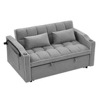 Belmont 55.51 Inch Versatile Foldable Sofa Bed In 3 Lengths, Modern Sofa Sofa